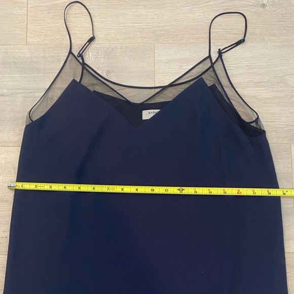 Aritzia Babaton Ciro Dress Spaghetti Strap Mini | Navy | S - Picture 10 of 11